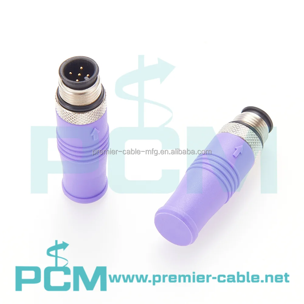 CANOpen M12 A Code Male 5Pin Terminator Plug Bus Connector details