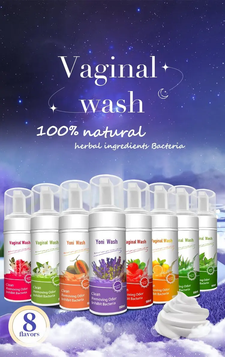 Natural Feminine Care Products Feminine Hygiene Yoni Wash Foam Vaginal