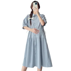 Pregnant Women Loose and Thin Dress Fashion Mom Can Go Out to Breastfeed