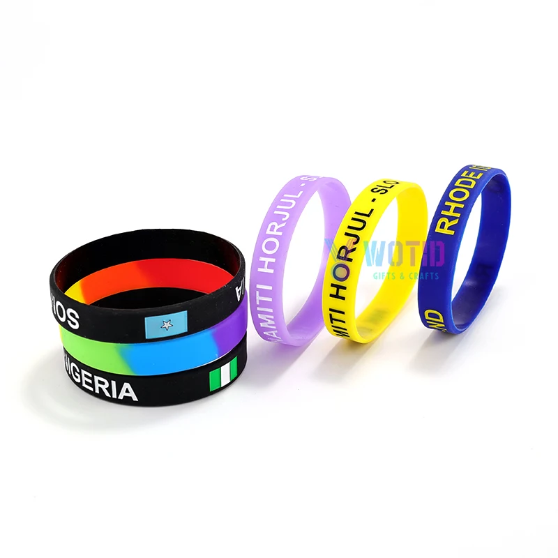 product custom promotional gift cheap silicone wristband keychain rubber bracelet sports event festival elastic hand ring sweat band-4