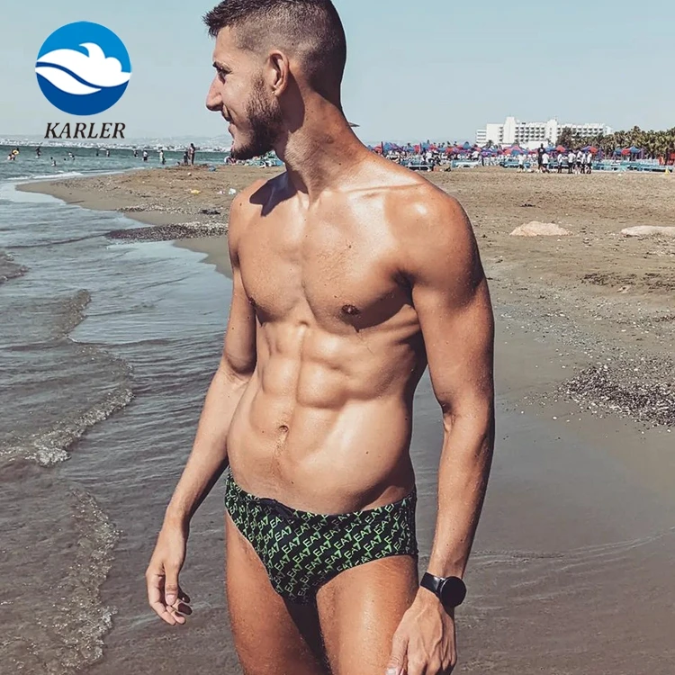 Custom Men Swim Briefs Swimwear Sublimation Print Solid Male Swimsuit Bikini Swim Speedos