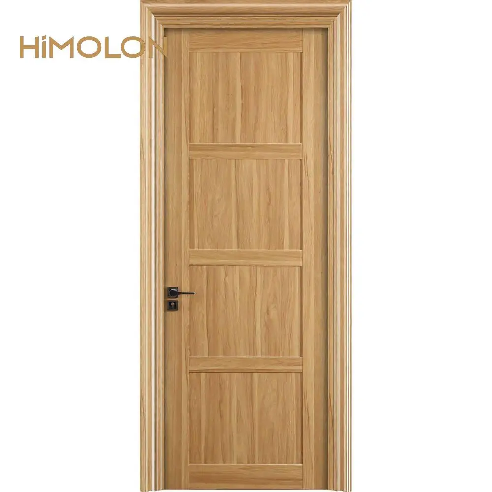 Zebra Design Style Wooden House Front Entry Doors for Hotel Room