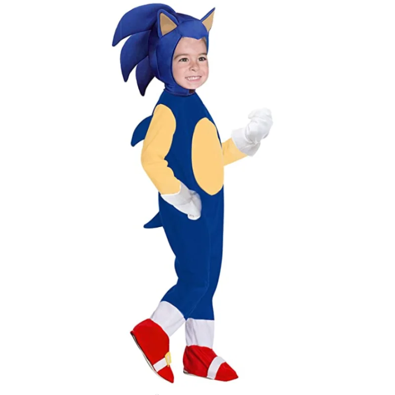 Disfraz De Erizo Azul Para Niños - Mono Suave De Peluche, Pijama De Animal Para Carnaval Y Fiestas (Talla 7-9 Años)