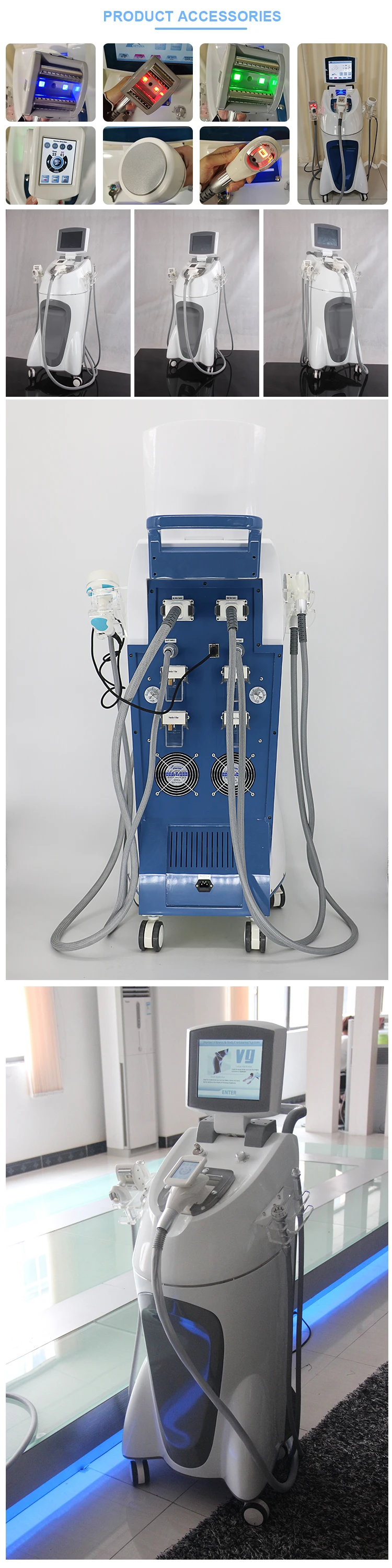 Description Picture 3 of itemLatest Upgrade Factory direct sales V909A beauty salon fat cavitation fat reduction vacuum roller massage body shaping machine