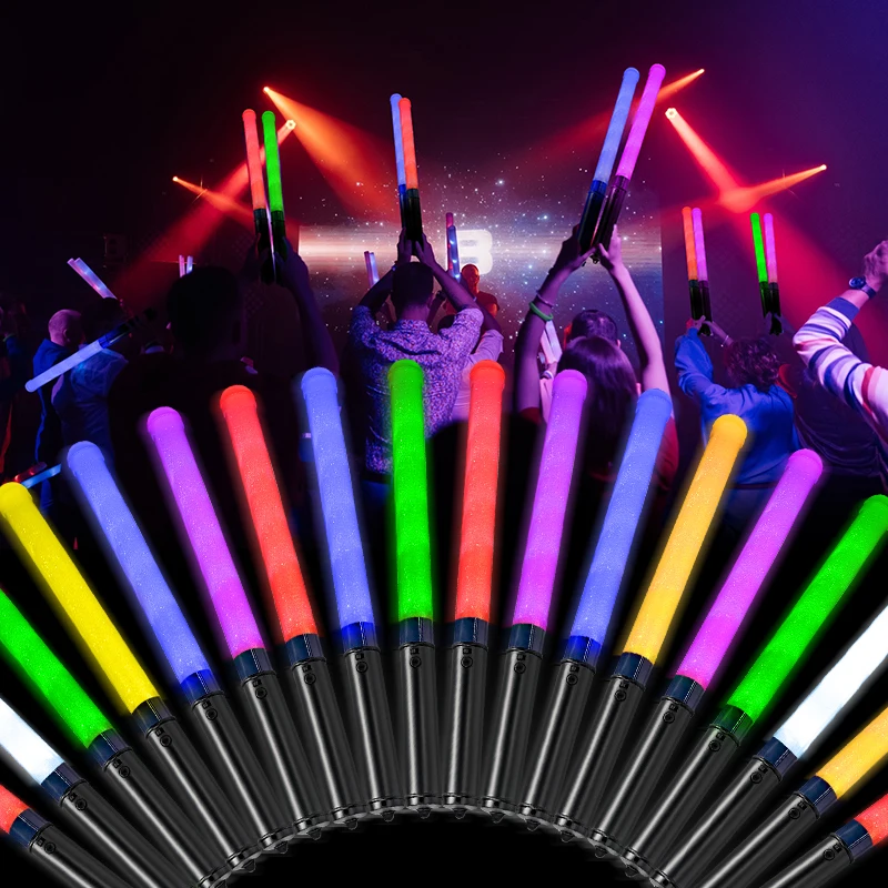 Mousse bâton LED fête bâtons lumineux anniversaire mariage événements sportifs Concerts