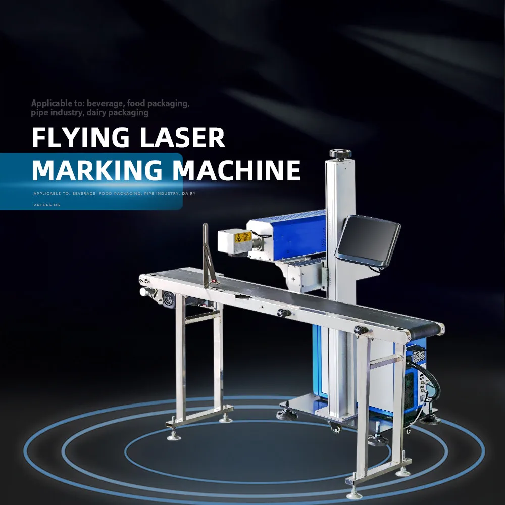 UV Laser Printing Batch Coding Marking Conveyor Machine for Plastic Water Bottle