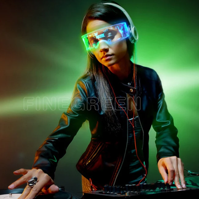 Kimimara Lunette Led - Lunette Lumineuses Cyberpunk Futuriste Neon Rave DJ Fête Fluo Glasses,Accessoire Photobooth Enterrement de vie de Jeune Fille Deco Anniversaire Lunettes de Noël Kimimara Lunette Led - Lunette Lumineuses Cyberpunk Futuriste Neon Rave DJ Fête Fluo Glasses,Accessoire Photobooth Enterrement de vie de Jeune Fille Deco Anniversaire Lunettes de Noël