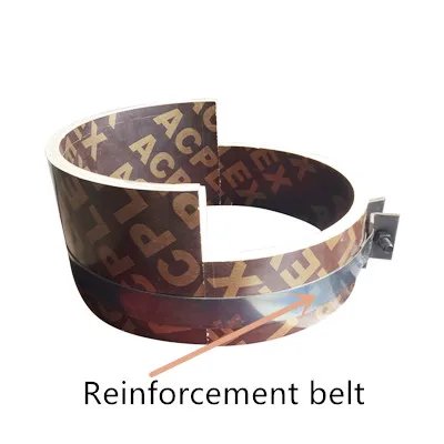Circular Round Plywood Formwork for Construction Film Faced Plywood Column Concrete High Quality Free Steel Strip
