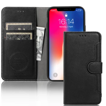 Factory Supply Leather Phone Case Waterproof Shockproof Wallet Case Original Color Mobile Case