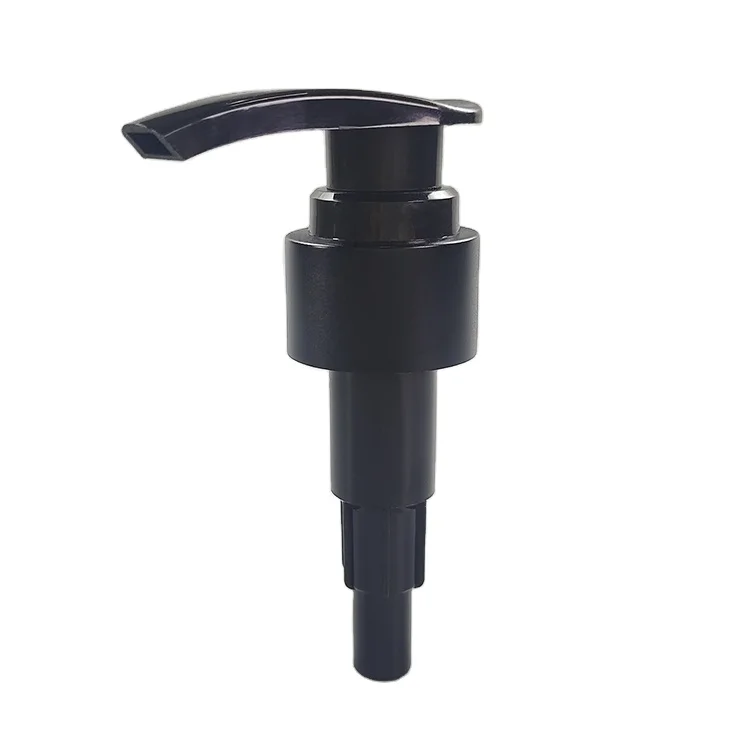 New Wholesale Matt Black Aluminum Closure Plastic 4CC Lotion Pump Soap Dispenser Shampoo Shower Gel Lotion Pump