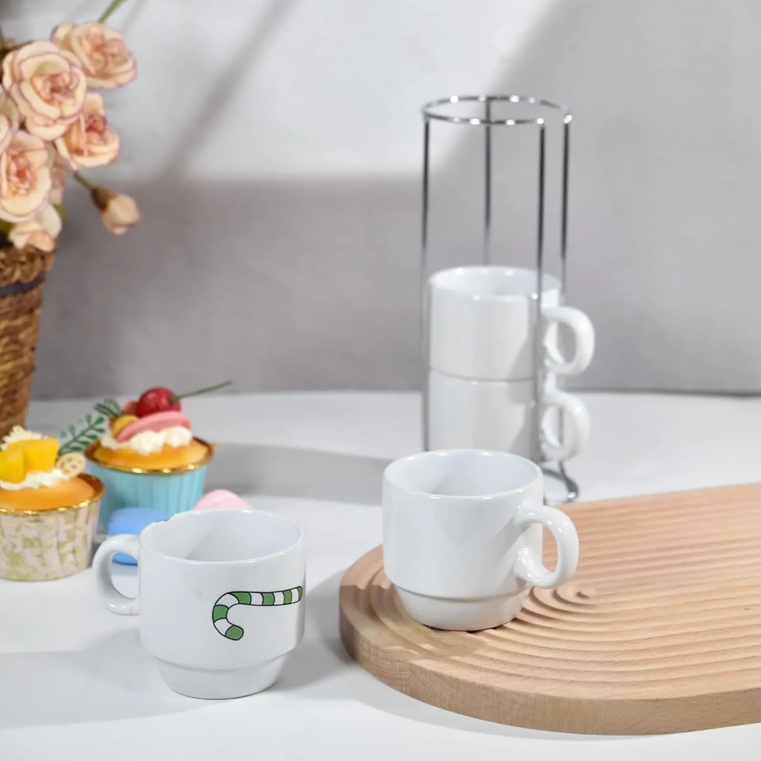 Wholesale 4oz Sublimation Mugs Blanks Bulk Coffee Stackable Mug Cups White  Plain Ceramic Mug Cups for Heat Press Gift Set| Alibaba.com