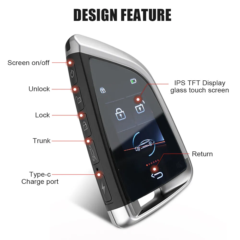 Universal Lcd Display Car Key Upgrade Smart Remote Control Keyless For Bmw Key Modified 568