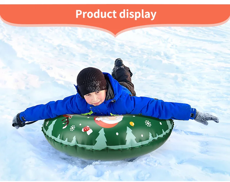 Swimbobo comfort Take Firm Grip Christmas Money Adult and Kids Inflatable Sports Ski Ring Float Snow Tube