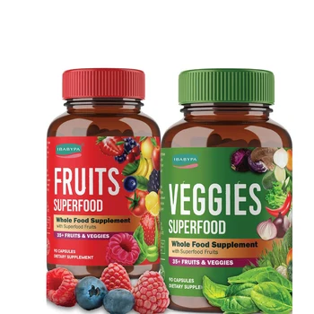 OEM Private Label Vitamins And Minerals Supports Energy Levels And Immune Health Fruits And Vegetable Supplement Capsules