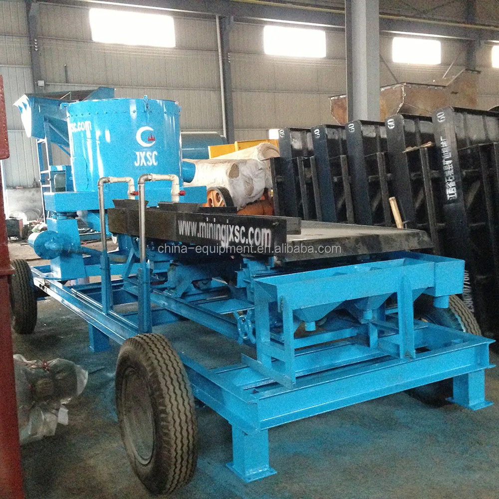 10TPH Mobile Type Sand Gold Washing Separating Recovery Machine for Sale