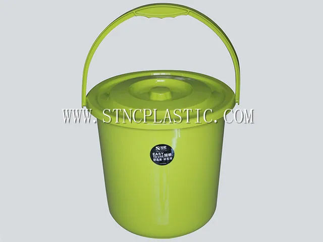 Large Round Plastic Water Bucket with Lid  21L Pail with Handle