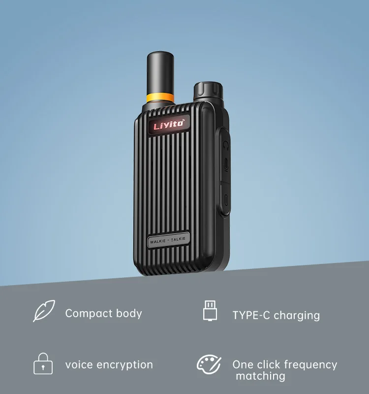 LiYiTo K66 Handheld Wireless Communication Two Way Radio Both Analog Mini Walkie Talkies for Kids Ham Radio