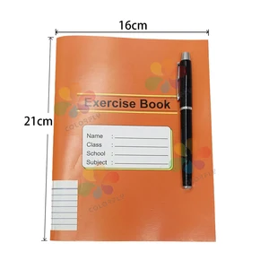 16x21cm School Supplies Wholesale Custom Design Notebooks 80sheets Single Line Notebook Bulk Exercise Book for  Primary Student