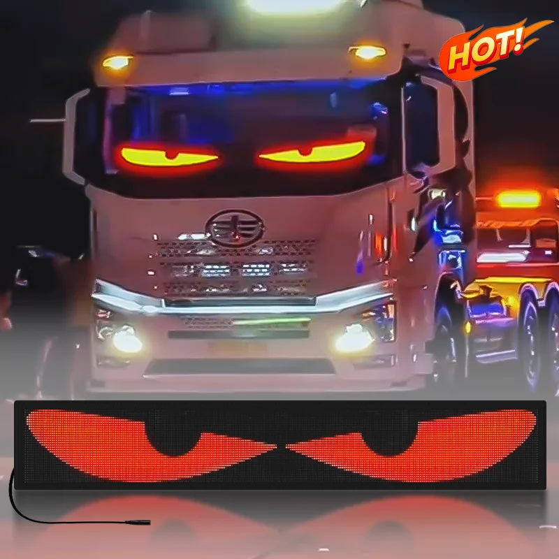 Devil Eyes LED Per Auto E Camion - 2 Pezzi Schermo Programmabile Con App | Luci Decorative Colorate Per Veicoli - Foto 9