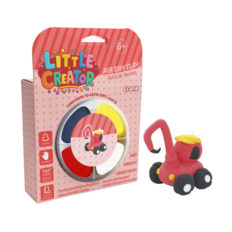 カスタマイズ可能な4色テーマプラスチリン粘土 — 学校の工作用卸売空気乾燥超軽量子供用粘土