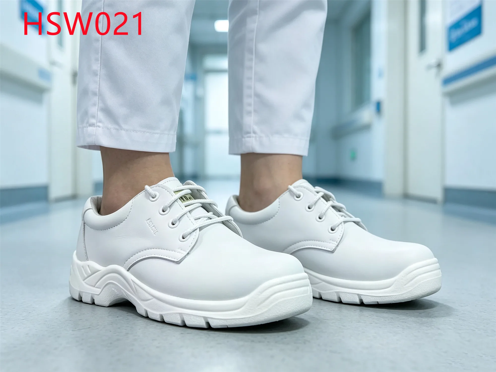 LXG,Healthcare Worker Anti-static Hua Singh White Safety Shoes Cleanroom Compatible Fluid Resistant PPE Work Footwear HSW021