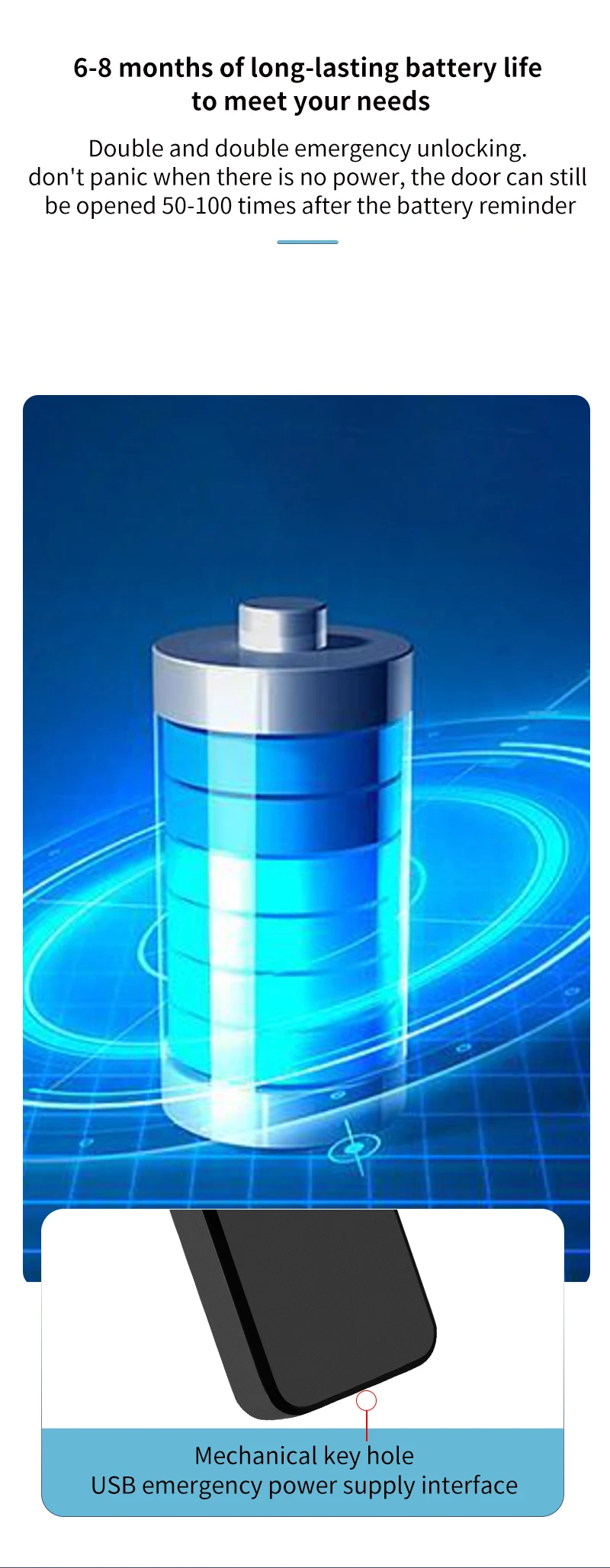 Qleung S802Pro HD Camera Intelligent Fingerprint IC Card Key with WiFi Connectivity Smart Home Tuya Door Lock 13