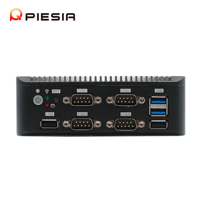 Piesia Celeron J4125 J1900 J6412 Router Mini PC Nano 2 Lan 6Com Quad Core 6USB DDR4 X86 Linux Fanless Ubuntu Thin Client Mini PC