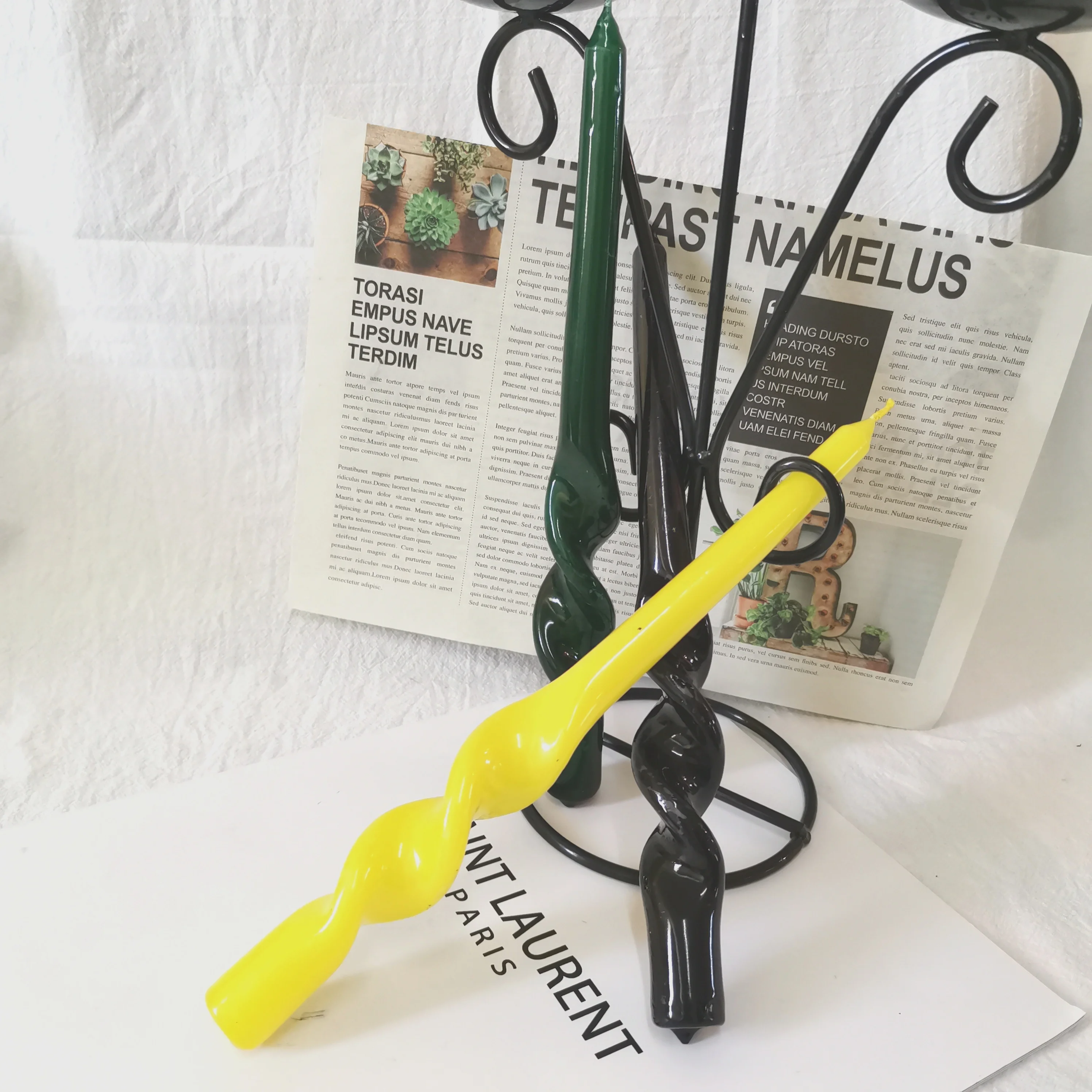 Оптовая продажа парафиновая восковая свеча 50 г 24 5 см