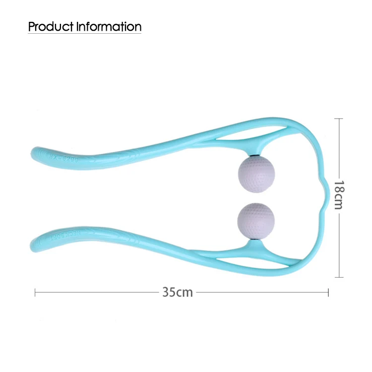 OEM Pressure Deep Tissue Plastic Handheld Manual Neck Shoulder Roller Ball Massager for Sale
