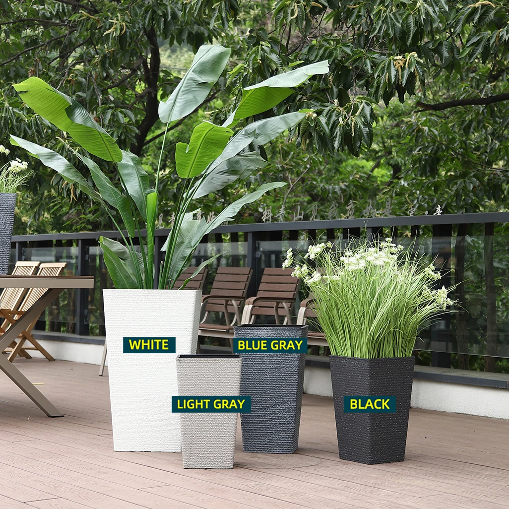 Wholesale Tall Square Plant Pots 40 cm - Eco-Friendly Planters for Indoor &  Outdoor Use, 15.7 Inch Durable Flower Pots