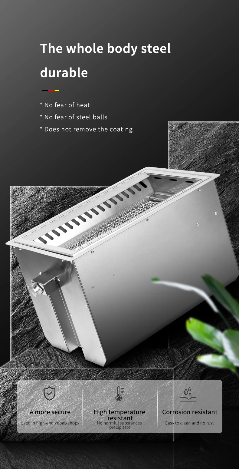 Japanese Electric Bbq Oven Commercial Square Grill Heating Ring 8level