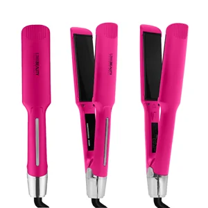 Salon Professional 480 Degree Titanium Hair Straightener LCD Electric Hair Lisseur De Cheveux Planchas Para Cabello Spanish RV