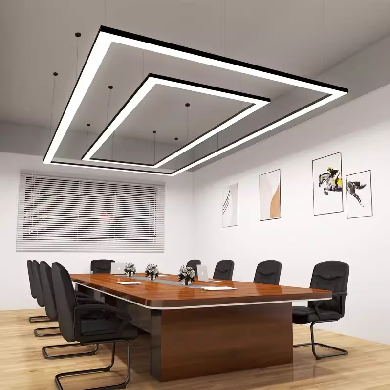 High Quality 40W Modern LED Linear Light System Aluminum Housing Pendant Office & Supermarket Shop Lighting