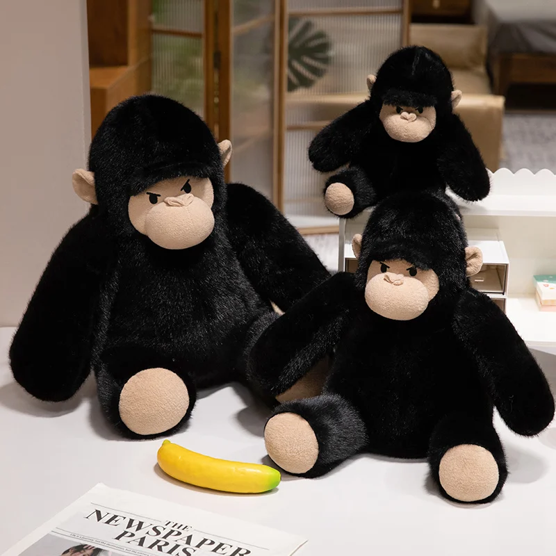 Latest Customized Black Gorilla Plush Toy Stuffed Animal