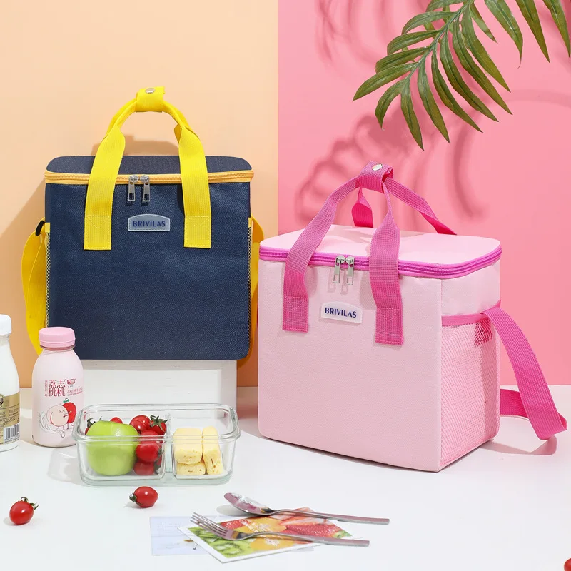 Big Capacity 8L Keep Warm Thermal Insulated Cooler Bag Cool Carry  Lunch Cooler Bag for Food Outdoor Picnic Lunch Bag with logo