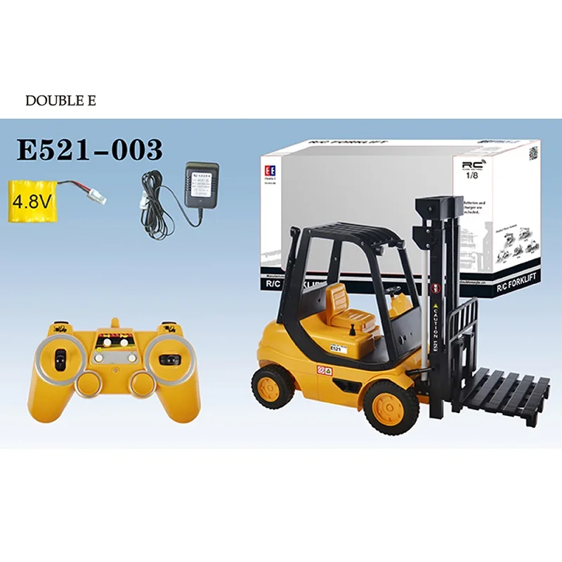 E521-003建設車両用おもちゃモデル電気RC玩具フォークリフト2025