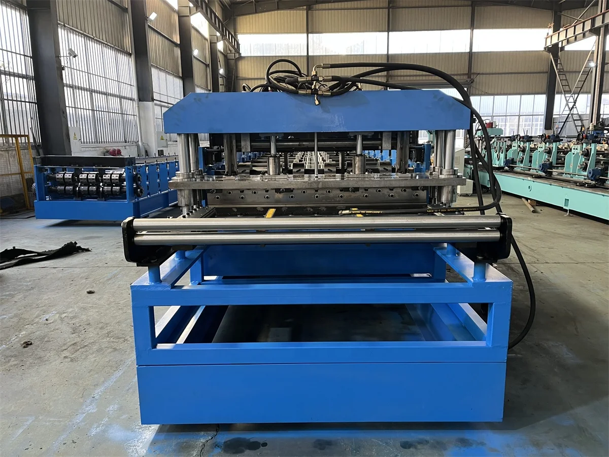 Automatic Cassette Type Deck Flooring Roll Forming Machine Steel Metal Decking Essential Gear Engine Bearing Motor Pump