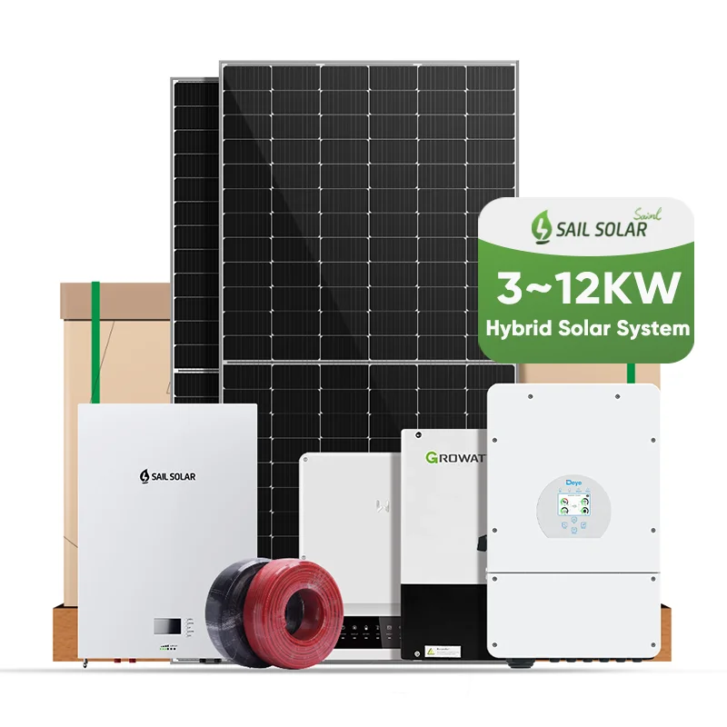 All in One Hybrid 30Kw Generator 1MW Solar Energy Storage System 3Kva 5KW 6KW 8KW 12KW Hybrid Solar Power System Setup for Home