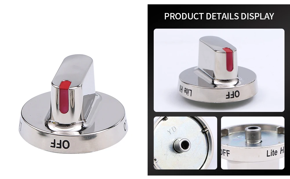 High quality  Oven replacement parts Dial Stainless Steel knob  Stove Range Oven range knobs DG64-00472A factory