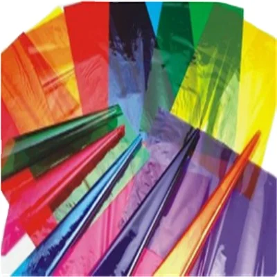 Lot De 9 Feuilles De Cellophane Coloré PVC 42x30cm | Papier Transparent Pour Artisanat, Emballage Créatif