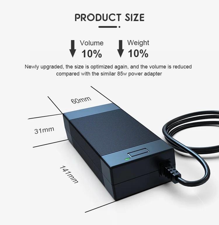 
 Gojusin  54.6V 1.5A battery charger for 48V 8ah for Electric bike hoverboard scooter in stock  