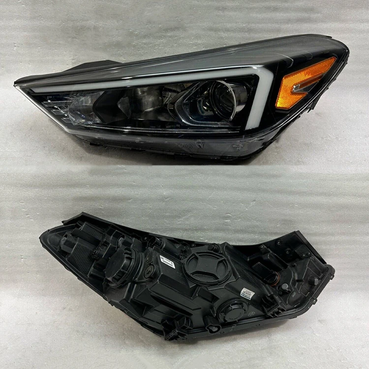 product best quality automotive yellow led headlights bulb 92101 d3530 92102 d3530 head lamp for hyundai tucson 2019 2020 accessories-2