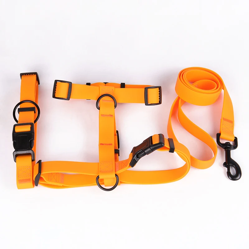 Wholesale Soft Pvc Waterproof Dog Buckle Collar Leash With Name Tag