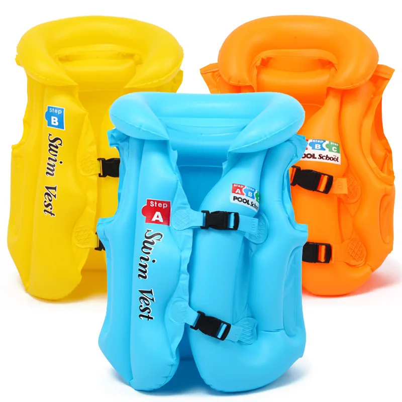 Safety PVC inflatable swim vest baby life jacket