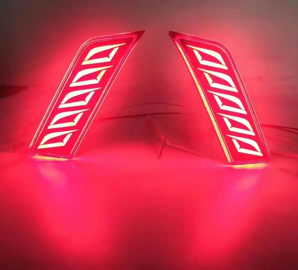 Two Views of  Rear Bumper Tail Lamp Reflector for TATA NEX0N