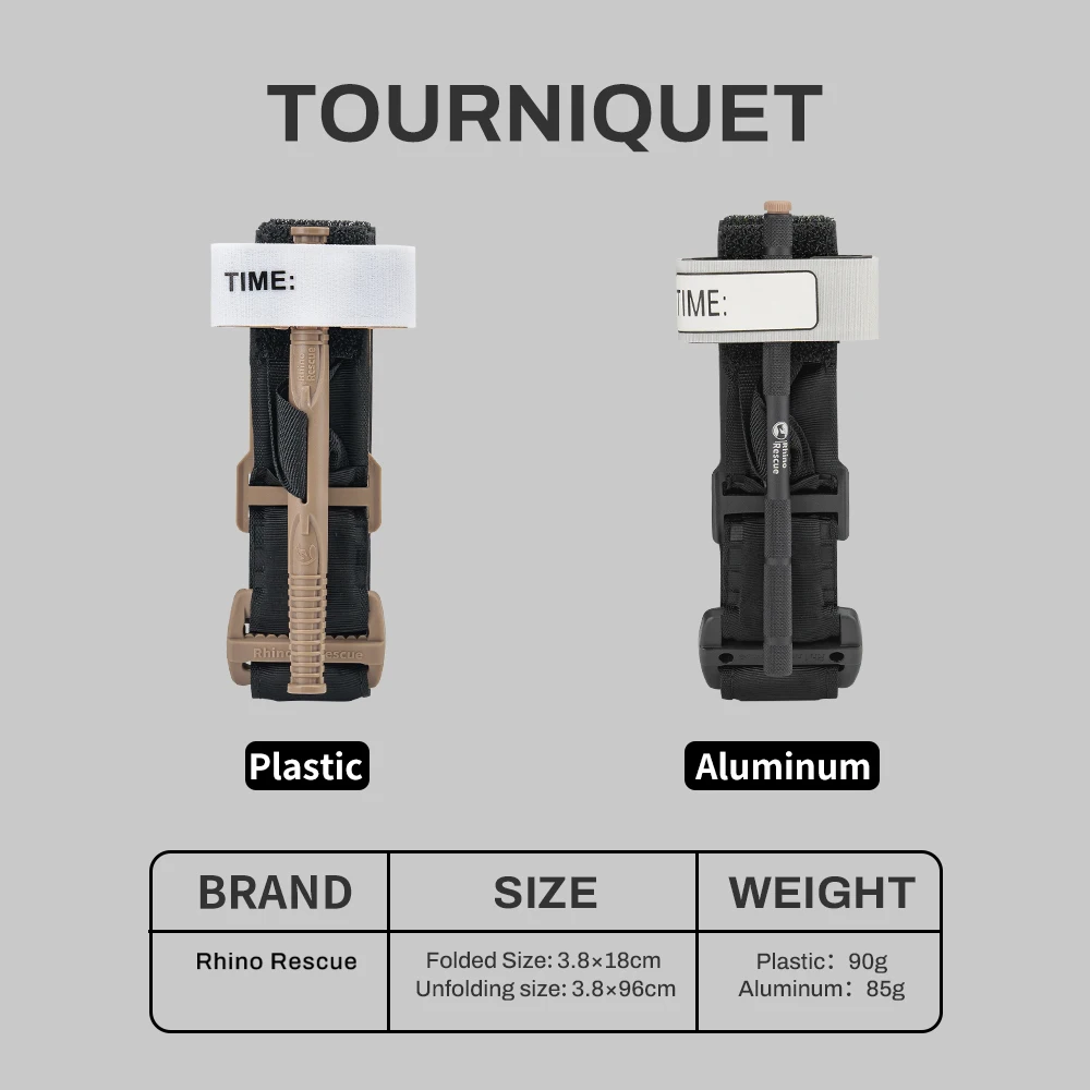 Disposable Tactical Tourniquet by Rhino Rescue – Manual First Aid