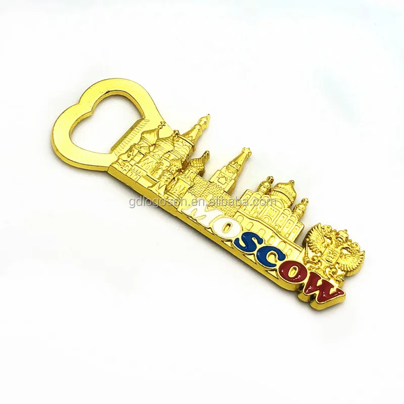 UAE Dubai Landmark Metal Burj Khalifa Shaped Vintage Design Eco-Friendly Nickel Free Chrome Plated Bottle Opener Souvenir Gift