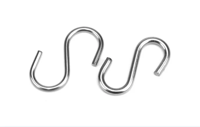 Сделанные в Китае сверхпрочные плоские металлические s крючки из нержавеющей стали для подвешивания карабина