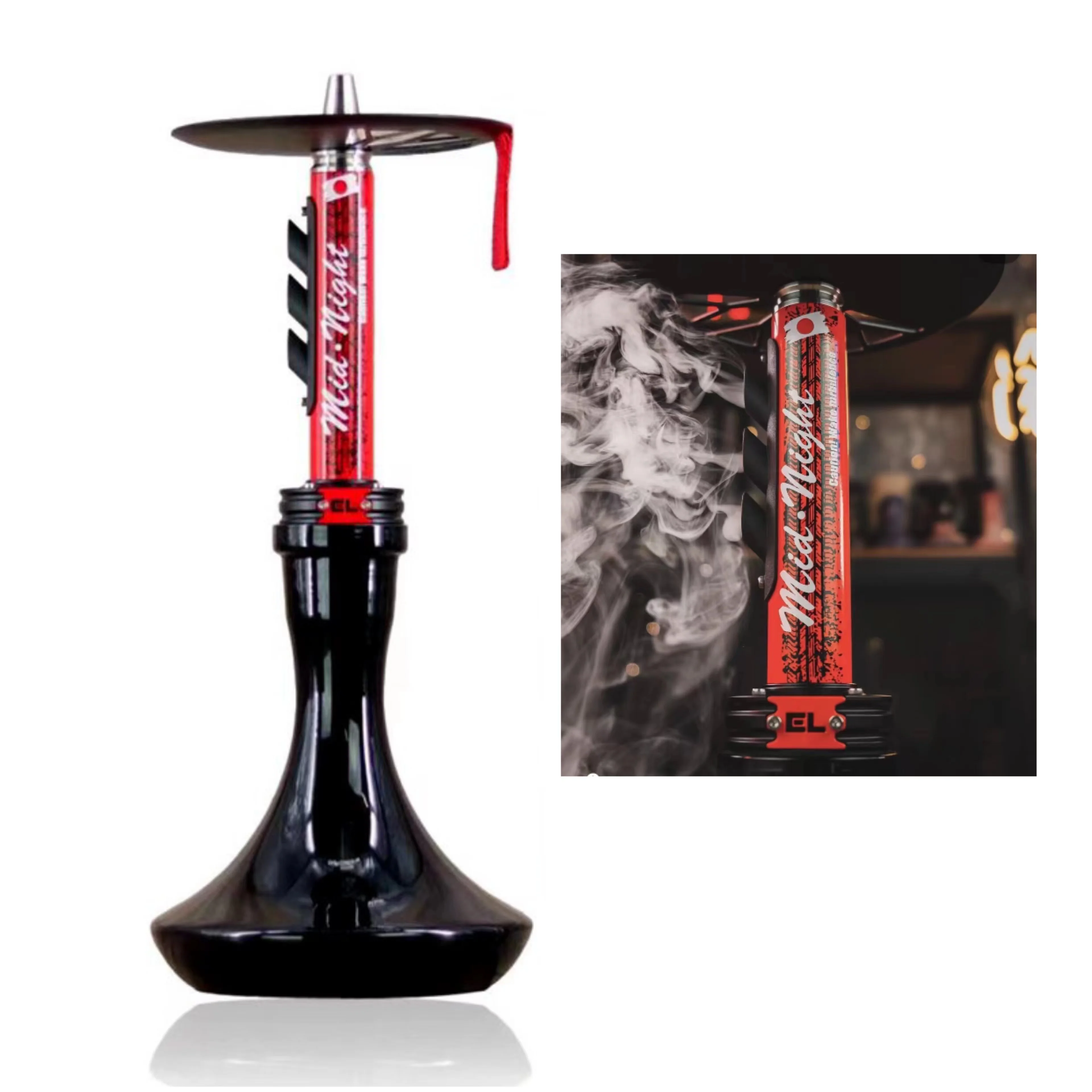2023 New Arrive Qalyan El Bomber Midnight Hookah Russian Stainless