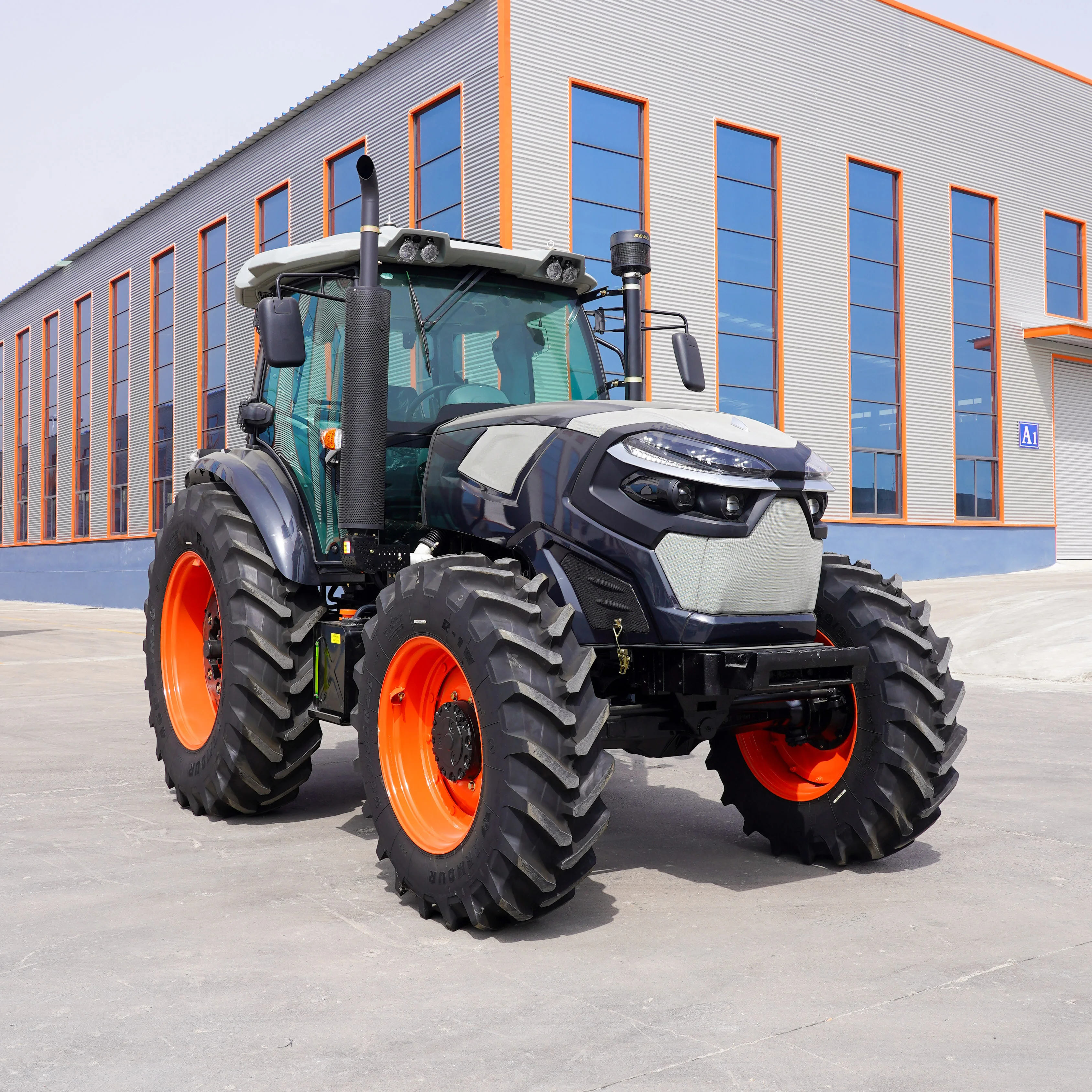 Free Shipping Farm Tractor EPA Engine 70 hp 80hp 90hp 100hp 4*4 Wheel Farm Drive Tractor  Tractors